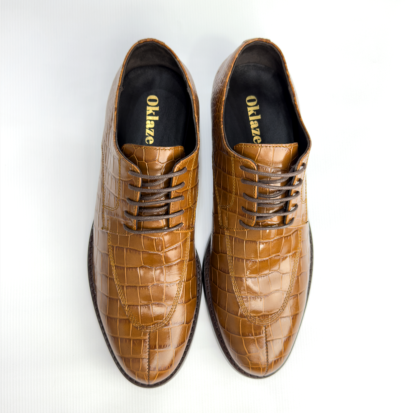 Chaussures Croco Marron