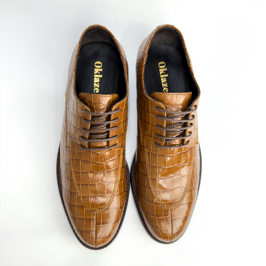 Chaussures Croco Marron