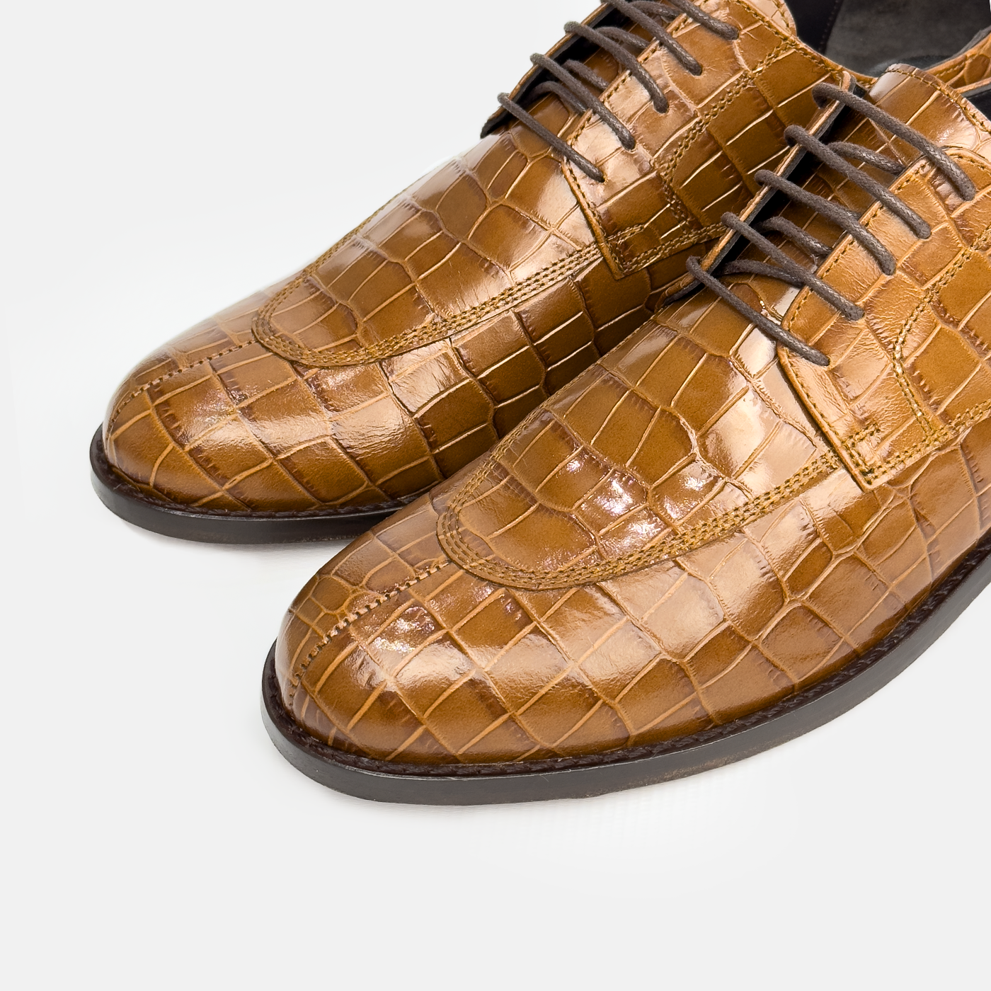 Chaussures Croco Marron